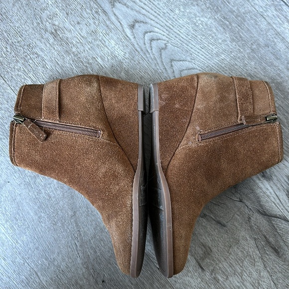 Franco Sarto Cognac Suede Boots 6 - Picture 4 of 11